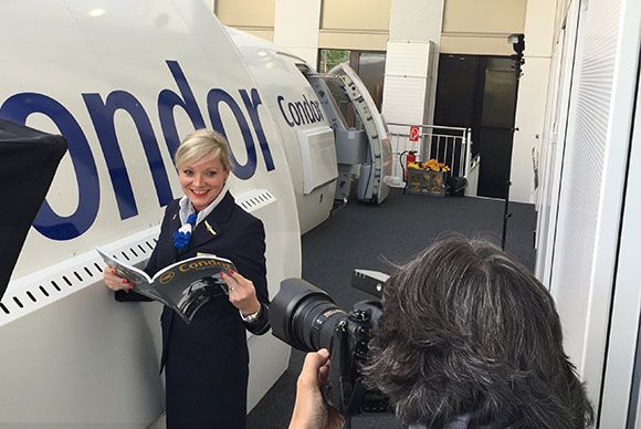 Foto-Shooting bei Condor in Gateway Gardens mit der BILD Zeitung